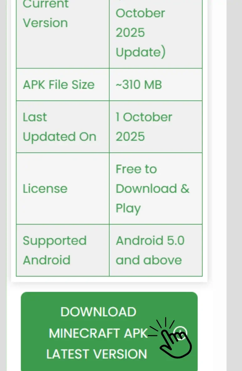 download minecraft apk 