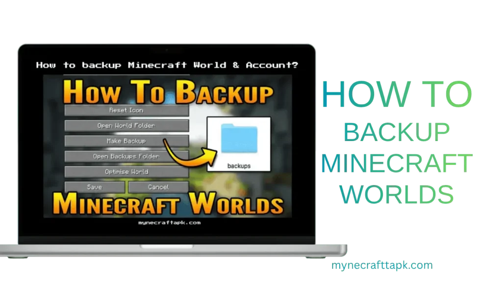 back up minecraft apk worlds