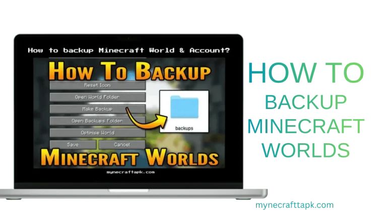 back up minecraft apk worlds