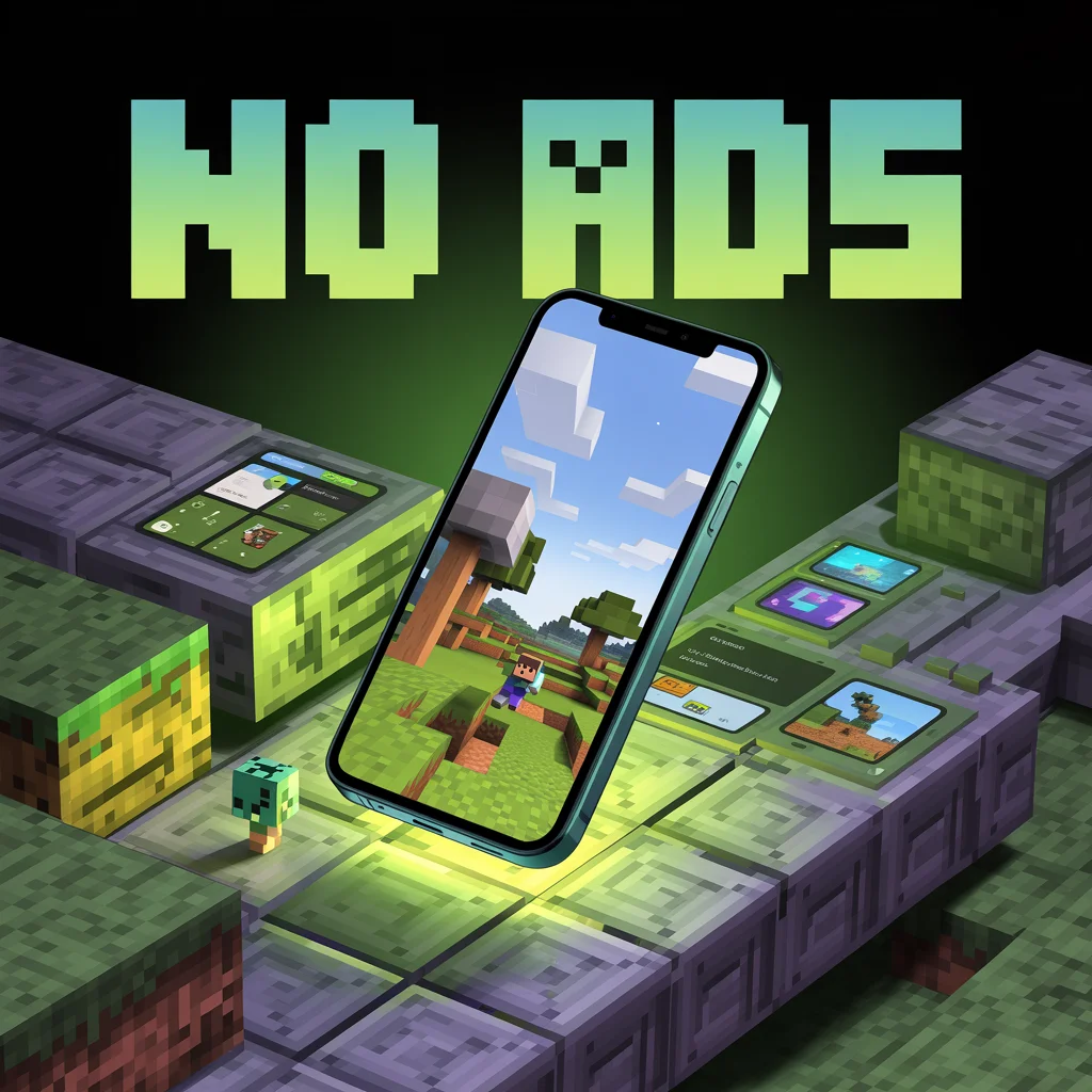 a minecraft style promotional feature